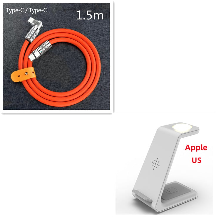 3 In 1 Fast Charging Station Wireless Charger Stand Wireless Quick Charge Dock For Phone Holder - TrendByte