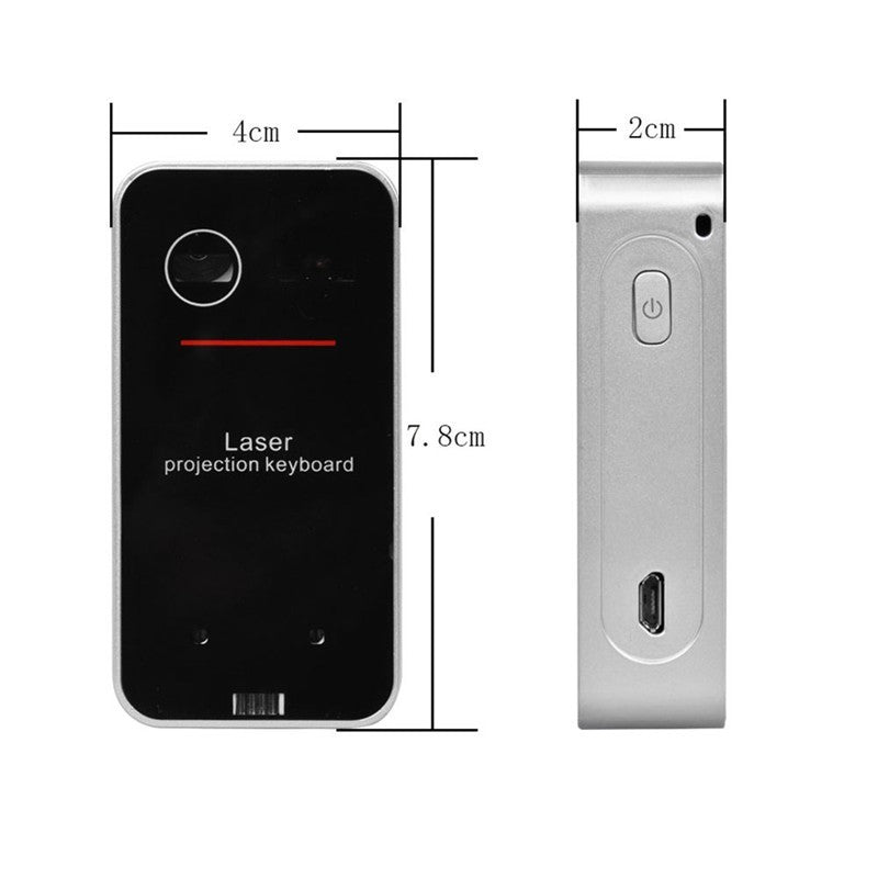 LEING FST Virtual Laser Keyboard Bluetooth Wireless Projector Phone Keyboard For Computer Pad Laptop With Mouse Function - TrendByte