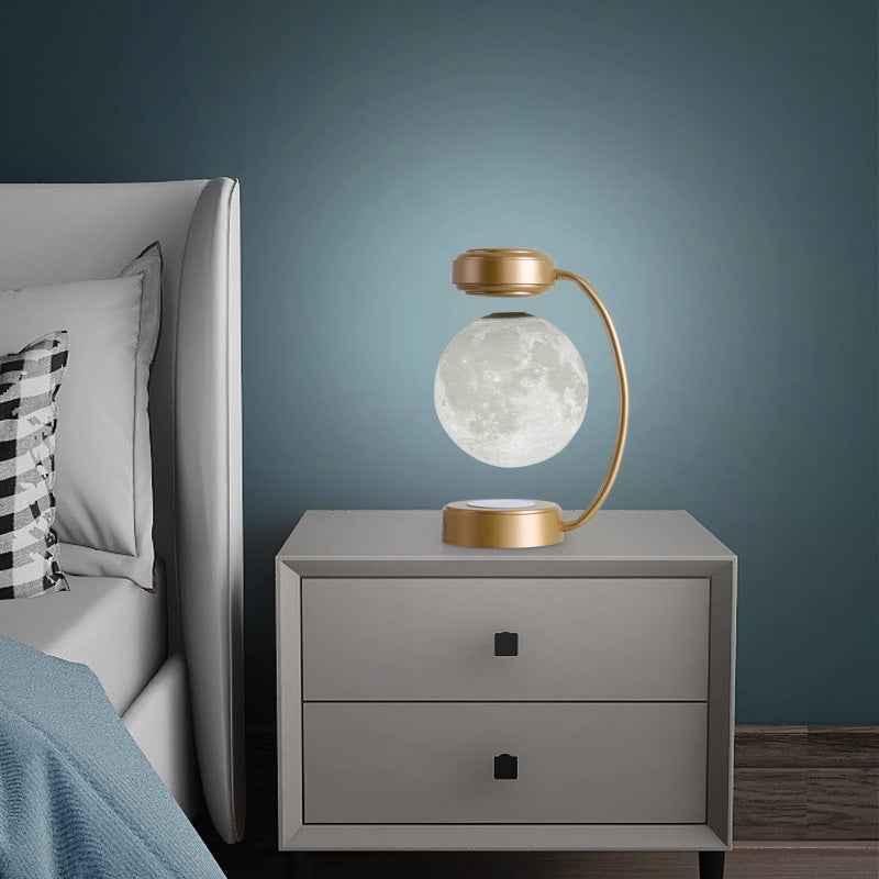 3D LED Moon Lamp - Wireless Rotating Night Light - TrendByte