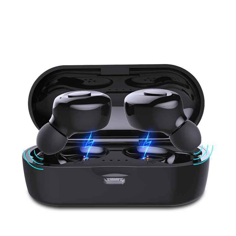Wireless In-Ear Earbuds - Non-Conduction Technology in Black - TrendByte
