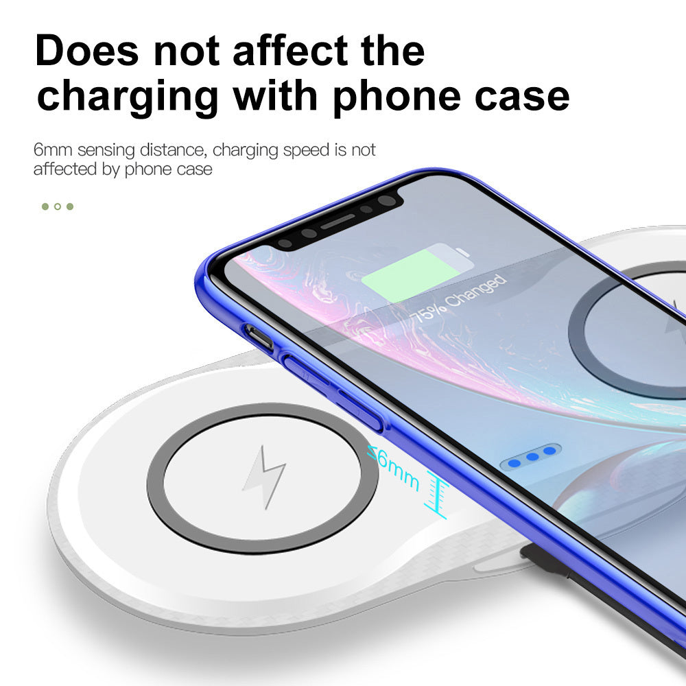 Wireless Charger Dual Mobile Phone Charger - TrendByte