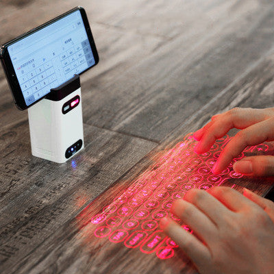 LEING FST Virtual Laser Keyboard Bluetooth Wireless Projector Phone Keyboard For Computer Pad Laptop With Mouse Function - TrendByte