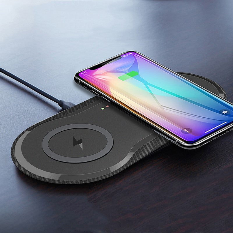 Wireless Charger Dual Mobile Phone Charger - TrendByte