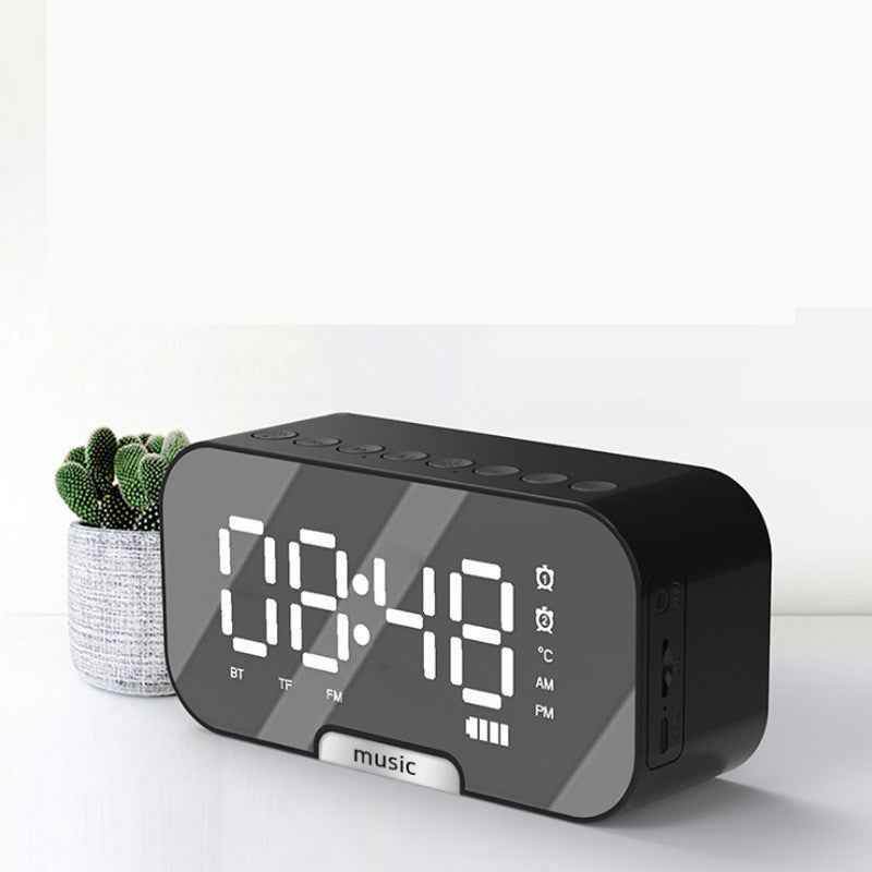 Mirror Alarm Clock - Stylish Multi-Color Table Design - TrendByte