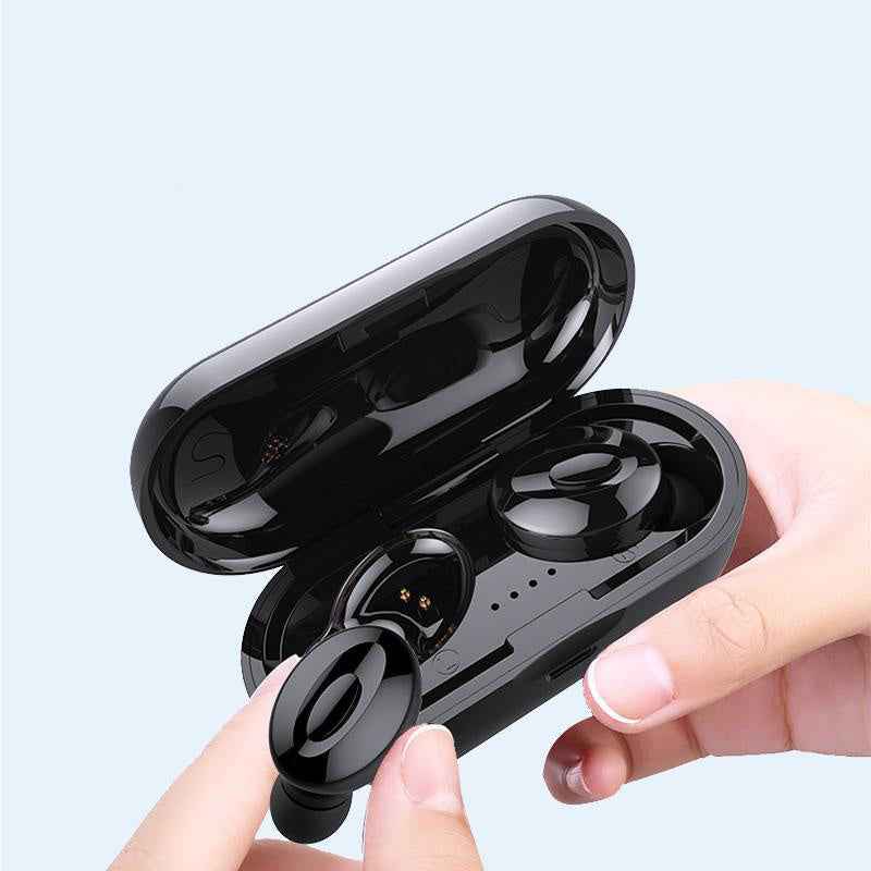 Wireless In-Ear Earbuds - Non-Conduction Technology in Black - TrendByte