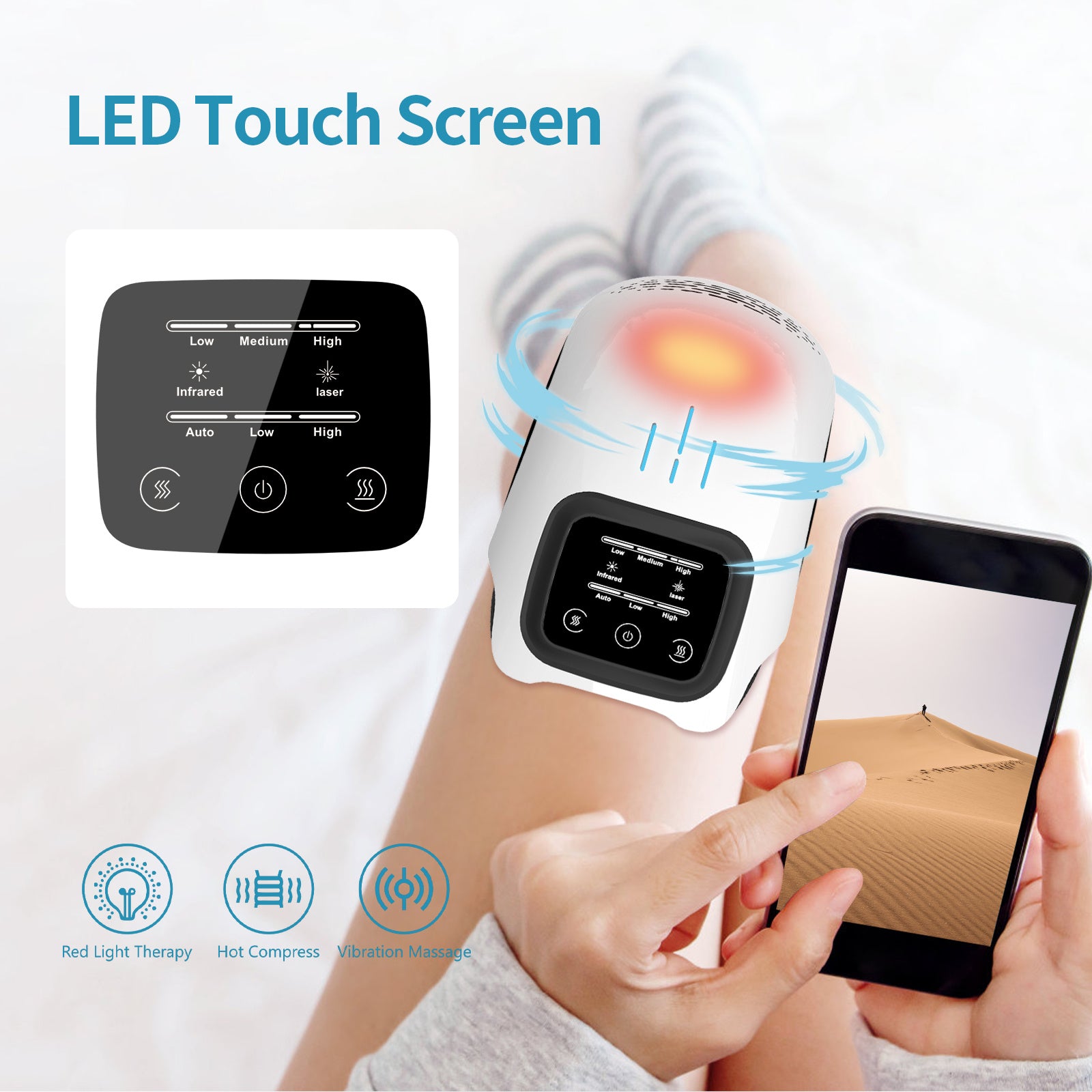 Intelligent Knee Massager Electric Knee Physiotherapy - TrendByte