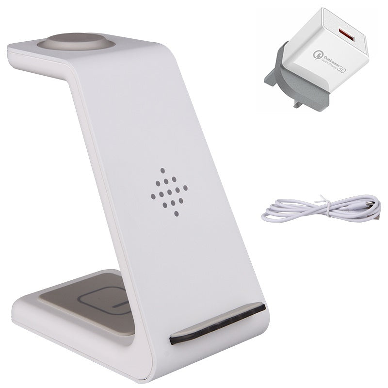 3 In 1 Fast Charging Station Wireless Charger Stand Wireless Quick Charge Dock For Phone Holder - TrendByte