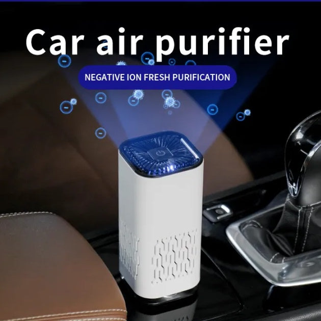 Car Air Purifier Portable Negative Ion Generator Remove Formaldehyde Dust Smoke Air Freshen Washer For Home Car - TrendByte