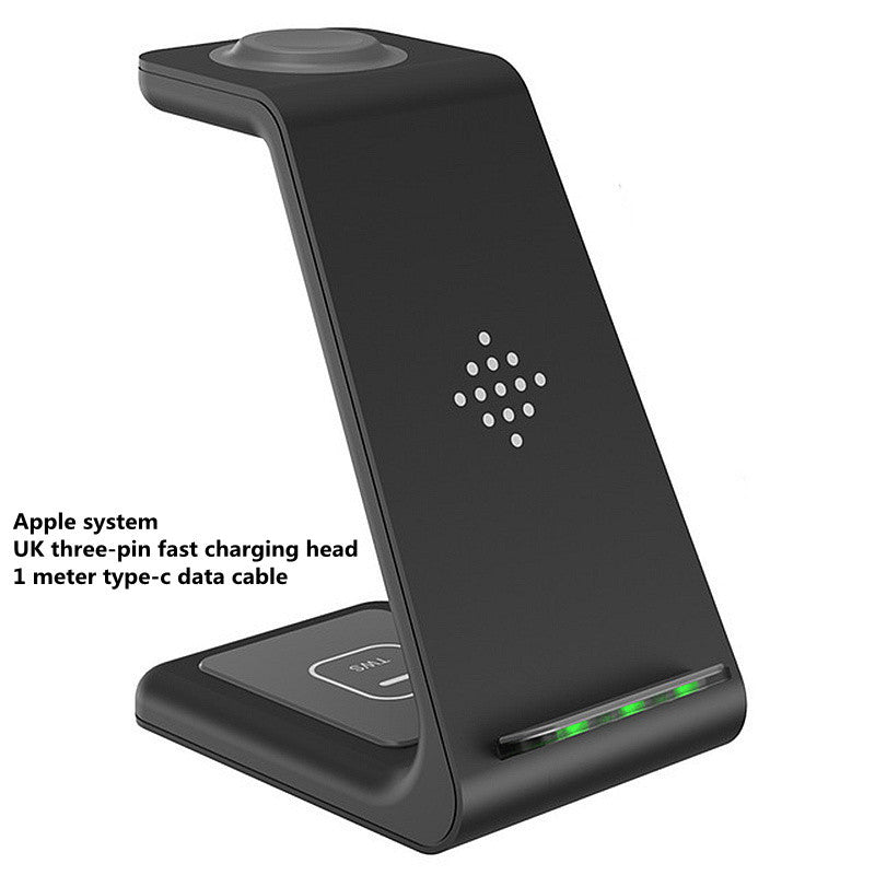 3 In 1 Fast Charging Station Wireless Charger Stand Wireless Quick Charge Dock For Phone Holder - TrendByte