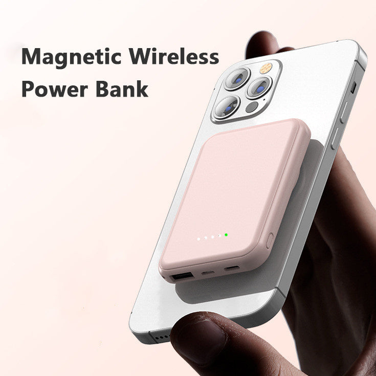 Mini Fast Charging Magnetic Wireless Power Bank 5000 MAh Portable - TrendByte