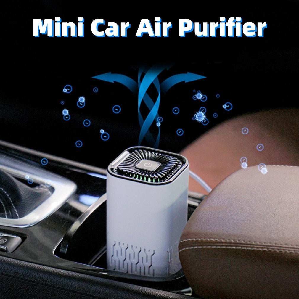 Car Air Purifier Portable Negative Ion Generator Remove Formaldehyde Dust Smoke Air Freshen Washer For Home Car - TrendByte